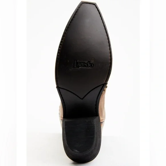 LAREDO WOMEN’S BRAYLNN LEATHER WESTERN PERFORMANCE STUDDED BOOTS -SNIP TOE. SZ 9 - Picture 7 of 11